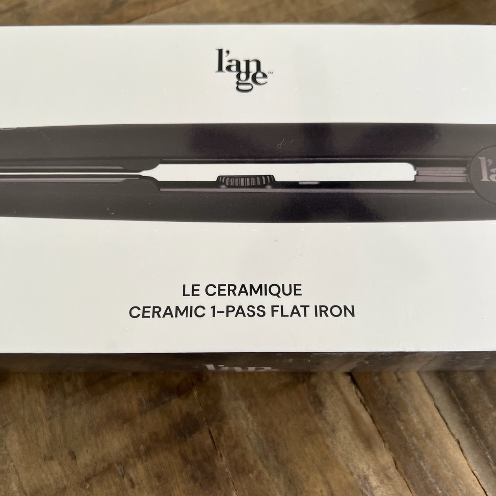 NIB L’ange Le Ceramique 1 pass flat iron - Picture 2 of 6